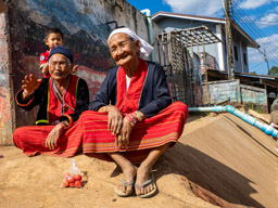 Ban Nor-Lae village home of Palaung hill tribe. 