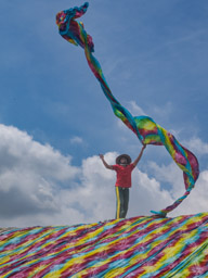 Drying the Batiks