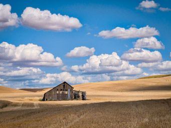Barn with Clouds
