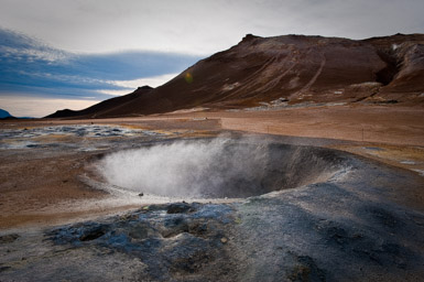 Geothermal features at Namafjall Hverir